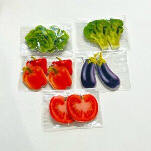 NEW 5 Pairs of Veggies Acrylic Earrings
